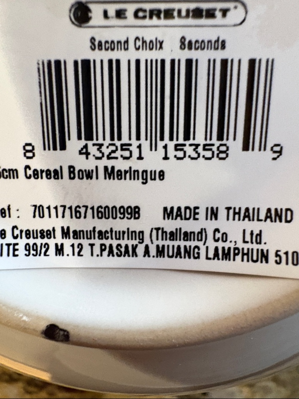 NWT Le Creuset 16cm Cereal Bowl, Set of 2, Meringue - Picture 8 of 11